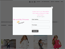 Tablet Screenshot of meandmyprincess.com